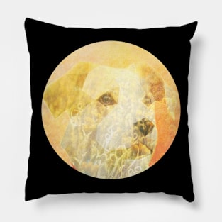 Abstract geometric dog Pillow