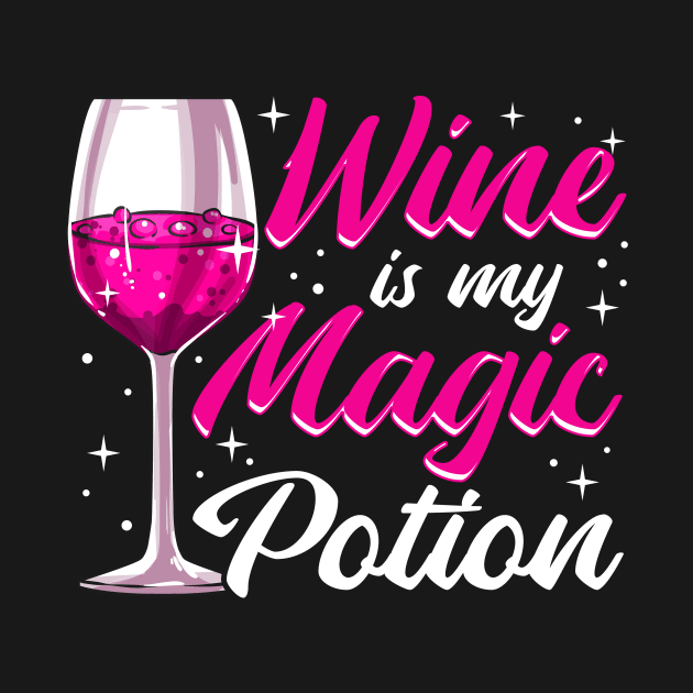 Funny Wine Is My Magic Potion Halloween Wino Pun by theperfectpresents