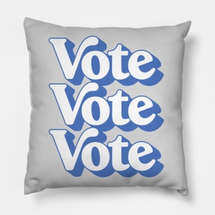 Vote ////// Election Retro Typography Design Pillow