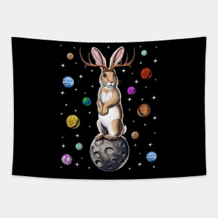 Jackalope Rabbit Tapestry