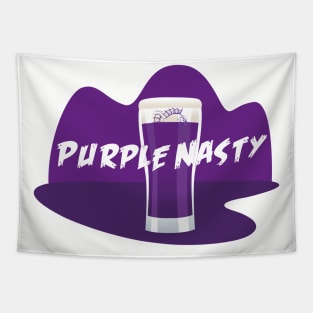 Purple Nasty piranha in pint Tapestry