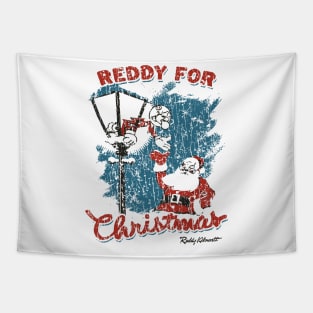 VINTAGE RETRO STYLE - Reddy Kilowatt FOR CHRISTMAS 70s Tapestry