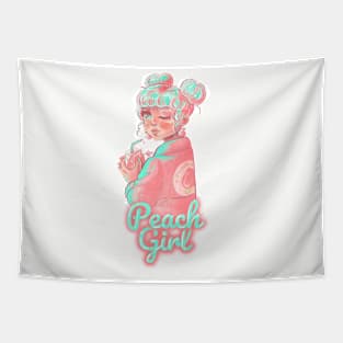 Peach Girl Tapestry