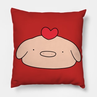 Heart Pig Face Pillow