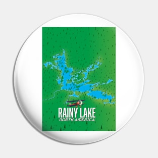 Rainy Lake North american lake map Pin