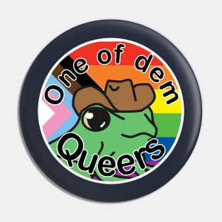 Pride Frog with a cowboy hat Pin