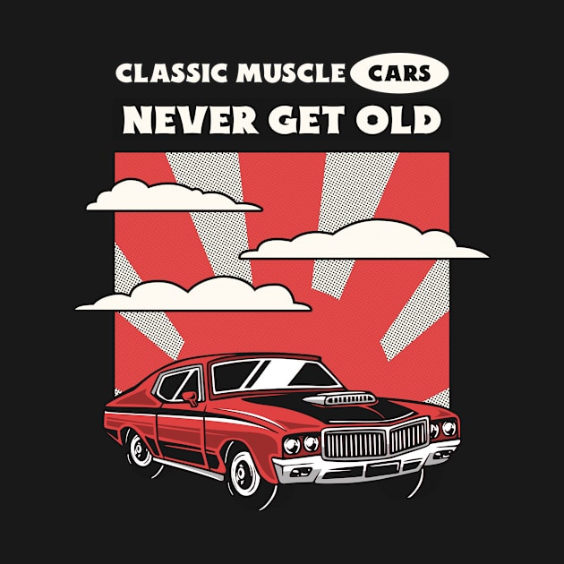 classic muscle cars by Katebi Designs