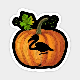 Flamingo in pumpkin Magnet