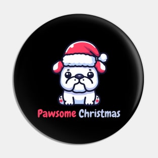 Pugmas Funny Christmas Pug Pin