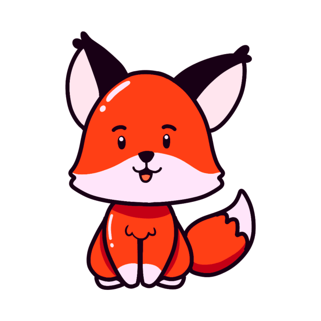 Cute fox by Tshirtstory