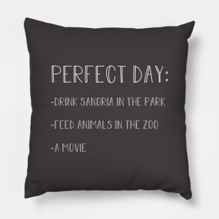 Perfect Day, white Pillow