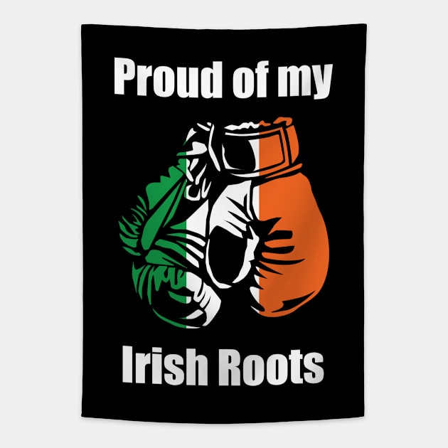 Irish Boxing - Proud Of My Irish Roots Tapestry by Kudostees