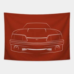 Ford Mustang GT - front stencil, white Tapestry