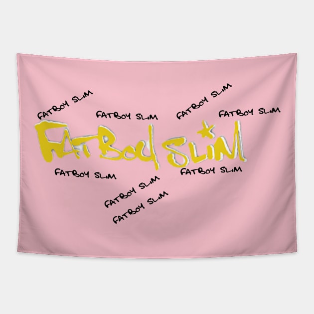 fat boy slim Tapestry by Qurax