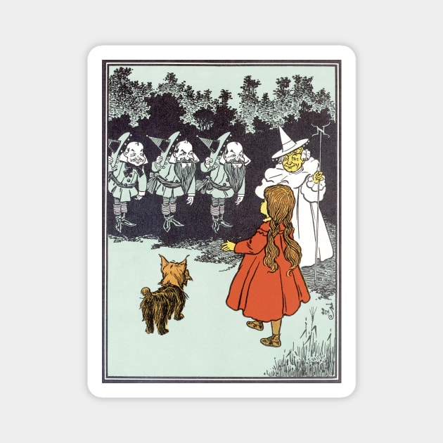 Vintage Wizard of Oz Glinda and Dorothy Magnet by MasterpieceCafe