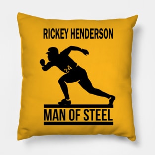 Black Version - Rickey Henderson Pillow