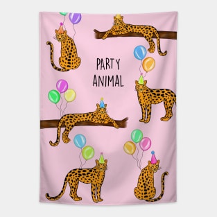 Party Animal (Pink) Tapestry