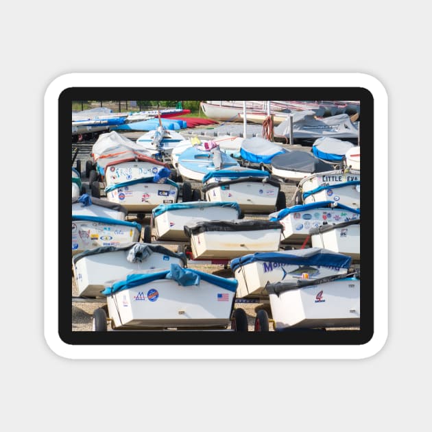 Optimist Dinghys in Artistic Repetition Magnet by fparisi753