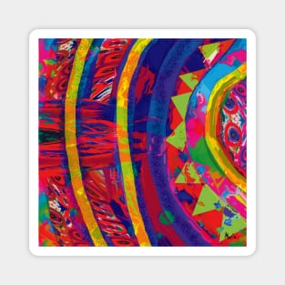 Saturnus - Abstract Art Magnet