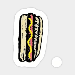 The Fourth of July Hot Dog Magnet