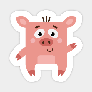 Mr Square Pig Magnet