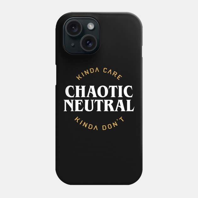 Nerdy Retro Chaotic Neutral Meme Game Master Quotes Phone Case by pixeptional