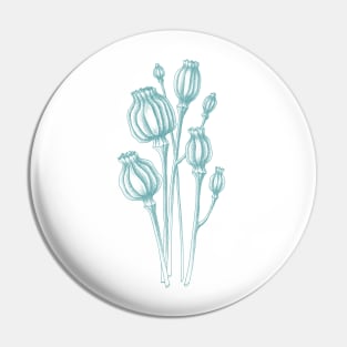 Dried poppy Pin