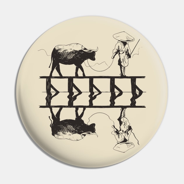 Rice Harvest Pin by JFDesign123