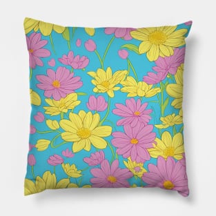 Pastelicious Spring flowers Pattern Pillow