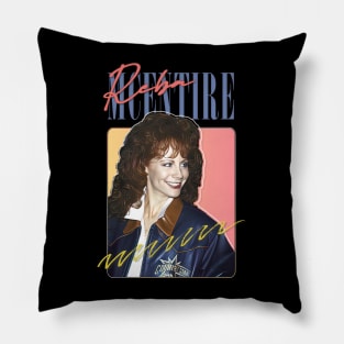 Reba McEntire // Vintage 80s Style Fan Design Pillow