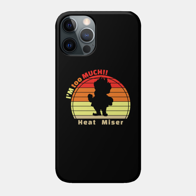 retro shillouete miser heat - Heat Miser - Phone Case