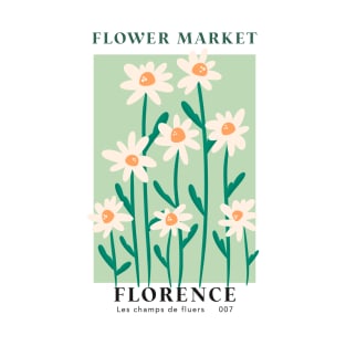 Florence Flower Market - White Daisy T-Shirt