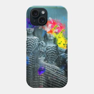 Petals and secrets, artistic collage Phone Case