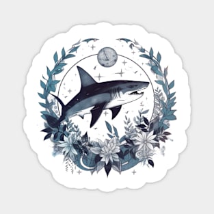 dreamy blue shark Magnet