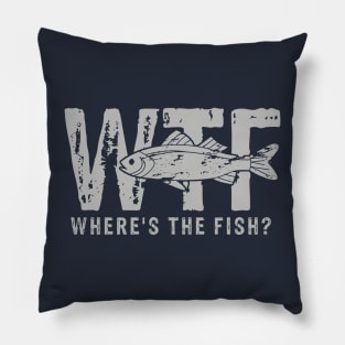 WTF - Where's The Fish? Pillow