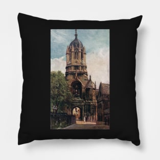 Tom Tower, Oxford, Early 20th century Pillow