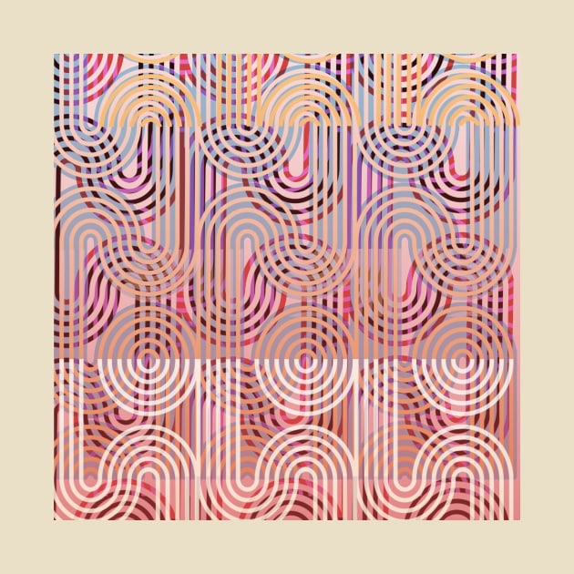 Waves pattern bright colorful interlaced by Uniquepixx