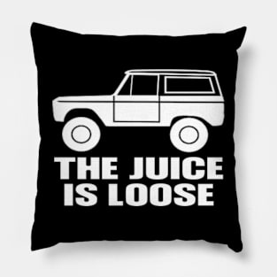 Oj Simpson Tee White Bronco Pillow