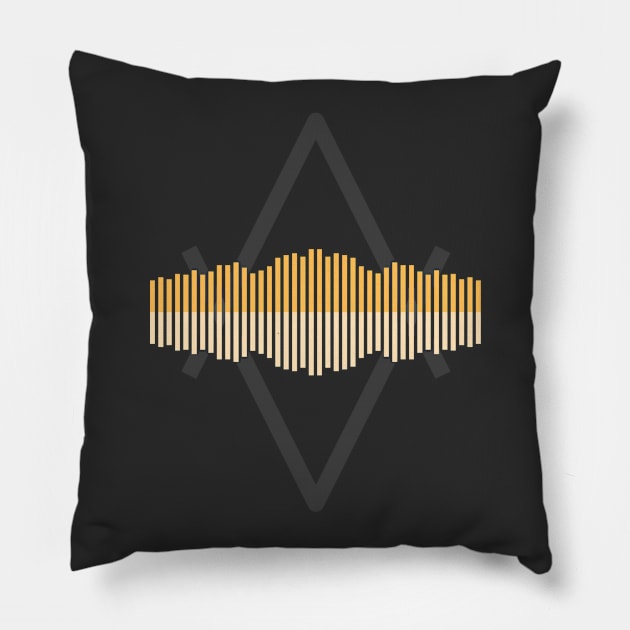Music waves Pillow by aykutirhan