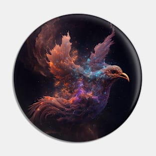 Bird in Space with unique Design Pin