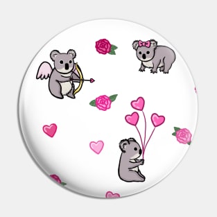 Valentine's Day Koalas Pin