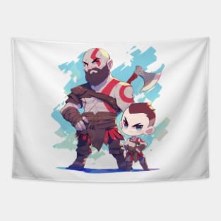 kratos and atreus Tapestry