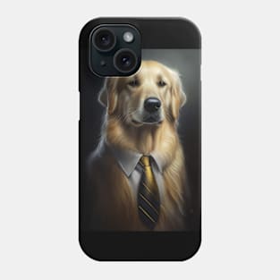 Adorable Dog in a Suit: A Perfect Blend of Elegance and Cuteness Golden Retriever Phone Case