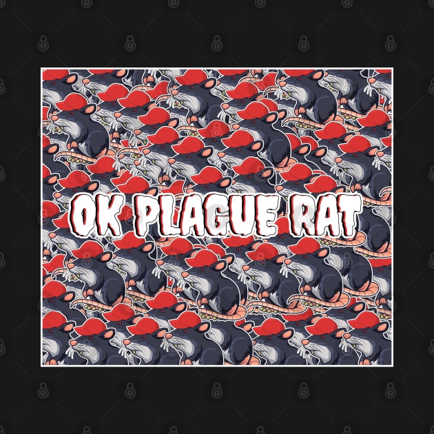 OK Plague Rat Red Hat Crowd Design Square by aaallsmiles