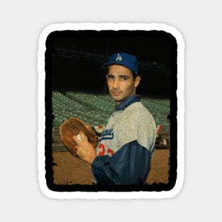 Sandy Koufax in Los Angeles Dodgers Magnet