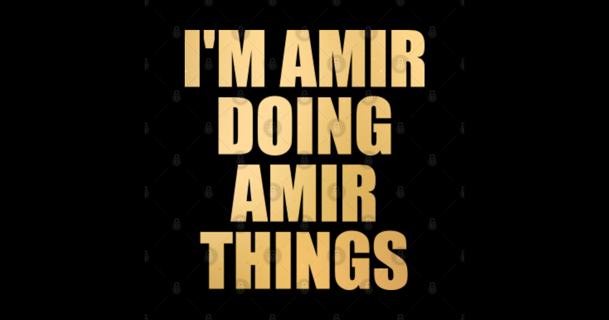 Amir Name - Amir Name - Sticker | TeePublic