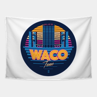 Retro Waco circle Tapestry