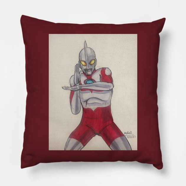 Ultraman Pillow by Fatmancomics