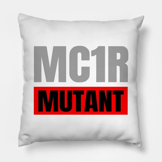 MC1R Mutant Redhead Red Hair Ginger Gift Pillow by JohnnyxPrint