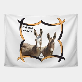 Wildlife, gifts, wild burros, Oatman, Arizona, Route 66 Tapestry